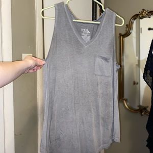Time and tru tank top blue grey medium